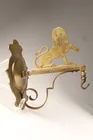  Preview image for Antique Brass Rampant Lion Lamp Bracket 