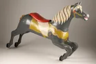  Preview image for Antique Grey Painted Carousel Horse C. 