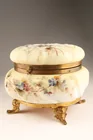  Preview image for Antique Wavecrest Glass Hinged Jewelry 
