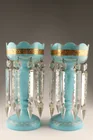  Preview image for Antique Victorian Blue Opaline Glass 