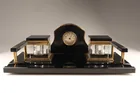  Preview image for French Art Deco Black Glass Desk Set / 