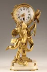  Preview image for 19th C French Cherub Bronze Rococo Clock 