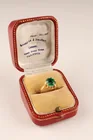  Preview image for 18K Yellow Gold Ring with Green Topaz in 