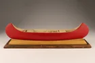  Preview image for Folk Art Wooden Canoe Model from New 