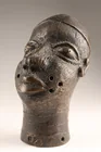  Preview image for African Nigerian Benin Bronze Oba Head 