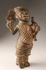  Preview image for African Nigerian Cast Bronze Warrior 