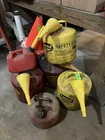  Preview image for Lot of metal gas & diesel cans: (5) 