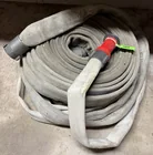  Preview image for (2) sections of fire hose & nozzle 