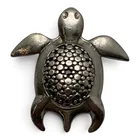  Preview image for Vintage Sterling Silver Turtle Pendant 