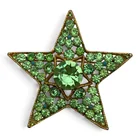 Preview image for Vintage B S K Green Rhinestone Star 