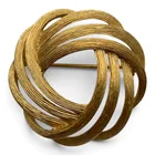  Preview image for Vintage Signed Trifari Gold Tone Brooch 