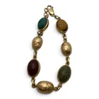  Preview image for 14k Yellow Gold & Carved Scarab Bracelet 