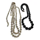  Preview image for 2 Vintage Faceted Glass Beaded Necklaces 