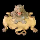  Preview image for Victorian Cast Iron Figural Iron Inkwell 