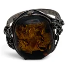  Preview image for Vintage Sterling Silver & Amber Ring 