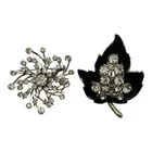 Preview image for 2 Vintage Rhinestone Brooches 