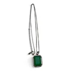  Preview image for Sterling Silver & Green Emerald Pendant 