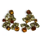  Preview image for Pair Of Signed Weiss Rhinestone Earring 