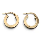  Preview image for Pair Of 14k Yellow Gold Italian Hoop 