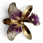  Preview image for Gold Tone Enameled Flower Pin 