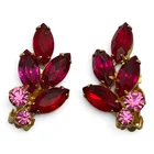  Preview image for Pair Of Vintage Gold Tone Rhinestone 