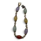  Preview image for Vintage Sterling Silver & Colored Jade 