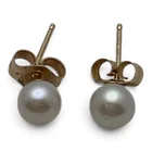 Preview image for Pair Of 14k Yellow Gold & Pearl Earrings 