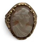  Preview image for Vintage 14k Yellow Gold Cameo Ring 