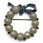  Preview image for Silver Tone Faux Pearl & Rhinestone 
