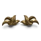 Preview image for Pair Of Singed Trifari Gold Tone Clip 