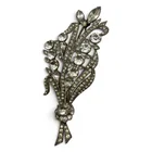  Preview image for Vintage Silver Tone Brooch With Clear 