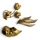  Preview image for 3 Vintage Gold Tone Fashion Pins 