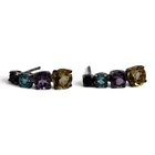  Preview image for Pair Of Vintage Sterling & Colored Stone 
