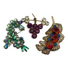  Preview image for 3 Vintage Rhinestone Fashion Brooches 