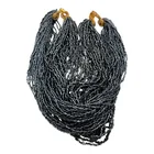  Preview image for Multi Strand Black Seed Bead Fashion 