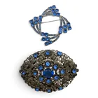  Preview image for Vintage Silver Tone Rhinestone Brooch 