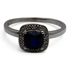  Preview image for 10k White Gold Diamond & Blue Sapphire 