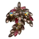  Preview image for Vintage Gold Tone & Rhinestone Brooch 
