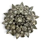  Preview image for Vintage Silver Tone & Clear Rhinestone 