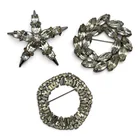  Preview image for 3 Vintage Rhinestone Fashion Brooches 