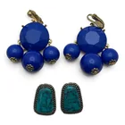  Preview image for 2 Pairs Of Vintage Fashion Clip Earrings 