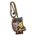  Preview image for Gold Tone Enameled Own Pendant Necklace 