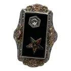  Preview image for Vintage 10k White Gold Mourning Ring 