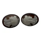  Preview image for Pair Of Vintage Silver Cameo Cuff Links 