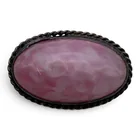  Preview image for Vintage Sterling Silver & Pink Stone Pin 