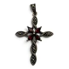  Preview image for Vintage Sterling Silver Cross Pendant 