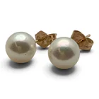  Preview image for Pair Of 14k Yellow Gold & Pearl Earrings 