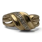  Preview image for Vintage 14k Yellow Gold & Diamond Ring 