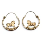  Preview image for Pair Of 14k Yellow Gold Rocking Horse 