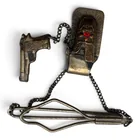  Preview image for Vintage Sterling Silver & 10k Gold Bar 